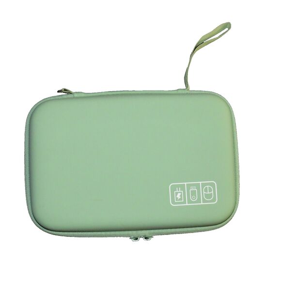 Mosiso Green Electronic Modular Organizer Zip Hard Side Travel Case - Picture 7 of 8